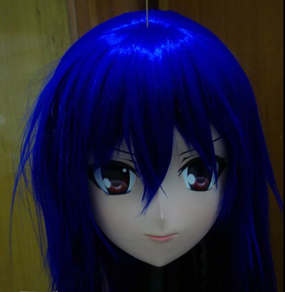 (C2-051) Máscara de goma de silicona hecha a mano femenina de calidad superior Cosplay Kigurumi Máscaras Crossdresser Doll Kig Anime Juego de roles