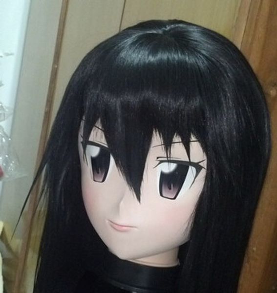 (C2-071) Máscara de goma de silicona hecha a mano femenina de calidad superior Cosplay Kigurumi Máscaras Crossdresser Doll Kig Anime Juego de roles