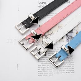 Ceinture de créateur silencieuse, ceintures litchi actives pour femmes, ceinture triangulaire de styliste P mère-fille, ceinture haut de gamme décontractée, cent avec short, jupe, robe d'affaires, denim