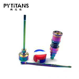 Domeless GR2 Titane Ongles Céramique Enail Bobines Narguilés 16mm 20mm Dnail Enail Chauffage Bobine Carb Cap Kits Pour Les Deux Femelle Mâle Verre Pipe Eau Bong Fumer Accessoires