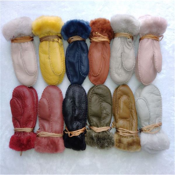 - Haute qualité nouveaux enfants gants chauds en cuir laine gants assurance qualité pour 1-3 ans enfants 245B