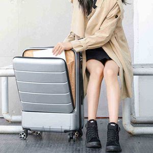 ''inch Rolling Travel Bagages Valise Case Avec Laptop Bag Wheel Trolley Fashion Carry On Cabine box J220707
