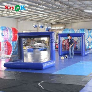 -Inflatable voetbalopname Doelspel Mini -game met luchtpomp voor hockey Handbal Water Sports 1PC