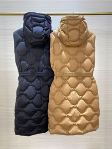 'Liveche' Fashion Down Jacket Long Womens Down Vest Designer Vrouwen Vesten hoogwaardige puffer jassen maat 0--2