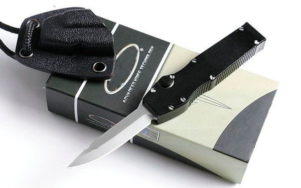 (Micro tech) Ha-lo mini cuchillo automático Hoja de lanza de acero D2 de 1.968 