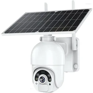-Outdoor Solar Security Caméras 1080p Wireless WiFi Home PTZ PIR PIR Dual Detection Surveillance
