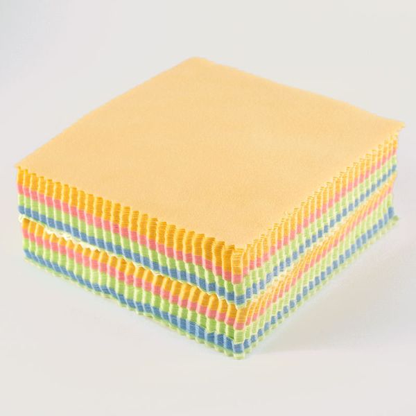 (Paquet de 100) lingettes de nettoyage en microfibre non pelucheuses 14*17 cm pour objectif d'appareil photo et tous les écrans d'appareils électroniques.