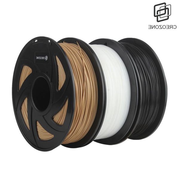 (Pack de 3) Filament en plastique de qualité supérieure pour imprimante 3D PLA ABS bois/PetG/TPU/Nylon/PP/PC/ASA/fibre de carbone/lueur dans le noir Rrixq