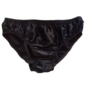 -Séller 100% de soie culotte mâle mûr trigonométrique sous-vêtements mascules Men 210727