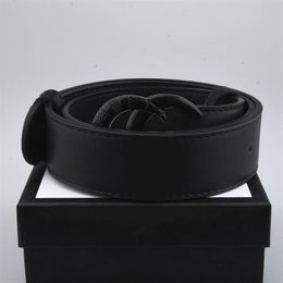 -vendita Cintura in pelle di alta qualità Uomo e donna Fibbia in oro Fibbia in argento Cinture nere Consegna con scatola 25585279J