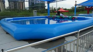 (Magasin spécialisé) grande piscine gonflable parc extérieur intérieur aire de jeux carrée piscine gonflable jeux d'été eau dans le parc aquatique