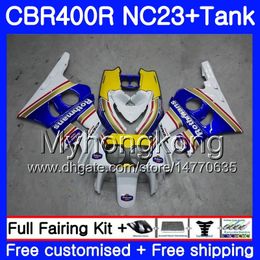 + TANK VOOR HONDA CBR400 RR NC23 CBR400RR 88 89 90 91 92 93 266HM.9 NC29 CBR 400 RR 400RR ROTHMANS BLUE 1988 1989 1990 1991 1992 1993 Kuip