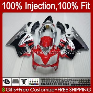 Body Injectievorm voor HONDA CBR 600F4 600CC 600 F4 FS CC 1999-2000 Carrosserie 54NO.102 100% Fit CBR600FS CBR600F4 1999 2000 CBR600 F4 99 00 OEM FACEERS KIT RODE ZILVERY