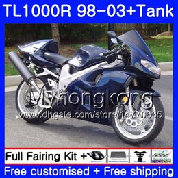 + TANK VOOR SUZUKI SRAD TL1000R 1998 1999 2000 2001 2002 2003 304HM.65 All Dark Blue Hot TL 1000R TL1000 R TL 1000 R 98 99 00 01 02 03 Kuip