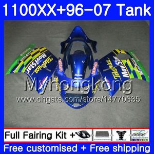 + Tank Movistar Blue for Honda Blackbird CBR1100 XX CBR1100XX 96 97 98 99 00 01 271HM.21 CBR 1100XX 1996 1997 1998 1999 2000 2001 Valerijen