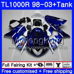 + Tank voorraad Blauw Frame voor Suzuki Srad TL 1000 R TL1000R 98 99 00 01 02 03 304HM.14 TL1000 R TL 1000R 1998 1999 2000 2001 2002 2003 Valerijen