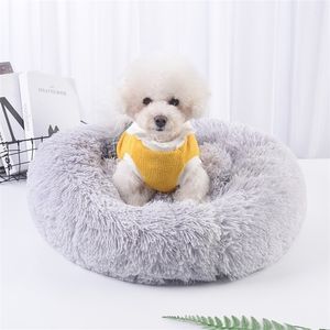 vip Order Link Doux Long En Peluche Lit Pour Chien Chat Hiver Chaud Chien Canapé Maison Matelas Pour Petits Grands Chiens Fluffy Kennel 201119