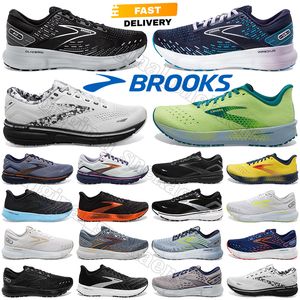 2024 Brooks hardloopschoenen vrouwen mannen glycerine 20 designer sneakers spook 15 hyperion tempo triple zwart witte marineblauw grijze heren dames buiten sporttrainers