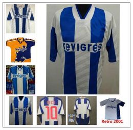 (Met BTW) Retro 2001 10 DECO CAPUCHO voetbalshirt 2003 2004 CARVALHO voetbalshirtkits klassiek 77 McCARTHY 11 DERLEI MANICHE MACIEL calcio FUTBOL