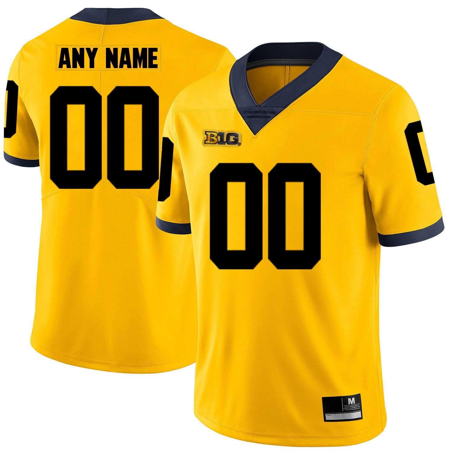 Custom Mens Youth Michigan Woerines Any Name Any Number Personalized Kids Man Home Away Ncaa College Football Jerseys