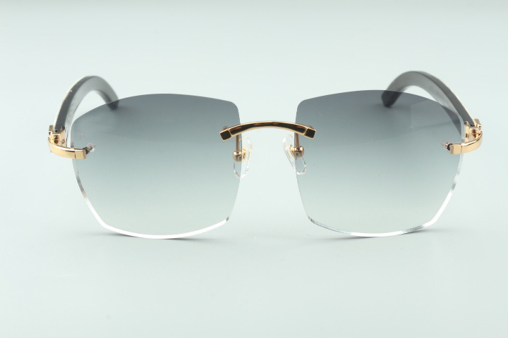 A4189706 Nuovi occhiali da sole naturali caldi Aste ibride in corno di bufalo bianco e nero selvaggio, occhiali unisex di moda di alta qualità diretti in fabbrica. guarda03c