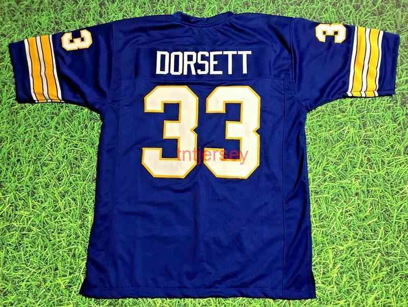 MIT Ucuz Özel Tony Dorsett #33 Jersey dikişli herhangi bir isim numarası ekleyin