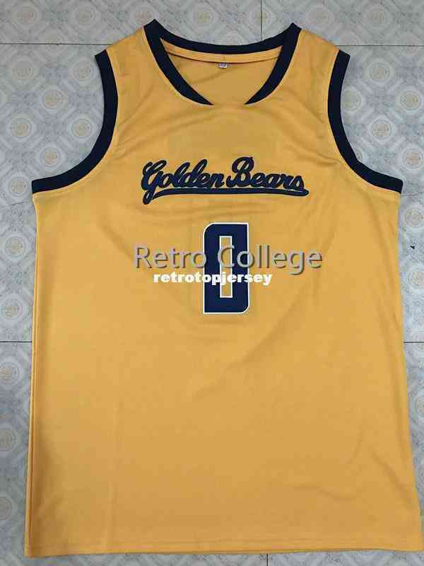 Vintage #0 Jaylen Brown California Golden Bears Basketball Jersey Embroidery Stitching Customize Any Name and n Xs-6xl Vest Jerseys vest Shi