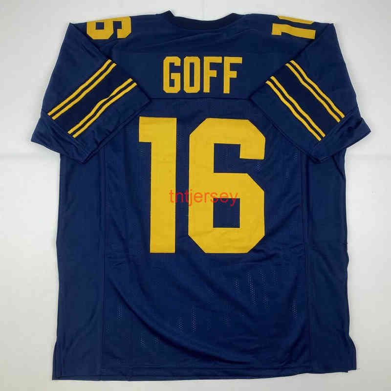 Mit CHEAP CUSTOM New JARED GOFF Cal California College Stitched Football Jersey ADICIONE QUALQUER NOME NÚMERO