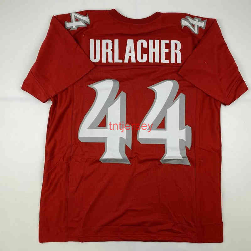 Mit CHEAP CUSTOM Nuovo BRIAN URLACHER Maglia da calcio cucita New Mexico Red College AGGIUNGI QUALSIASI NUMERO DI NOME