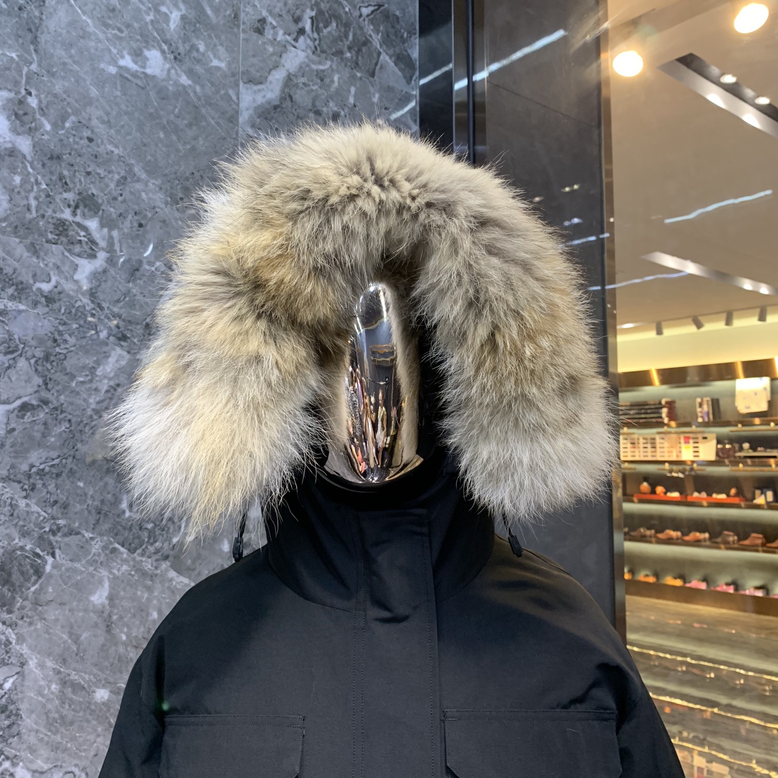 Canadian Goose Jccket Damen Winter Outdoor Freizeit Sport Daunenjacke Weiße Ente Winddichte Parker Lange Lederkragenkappe Warm Real986