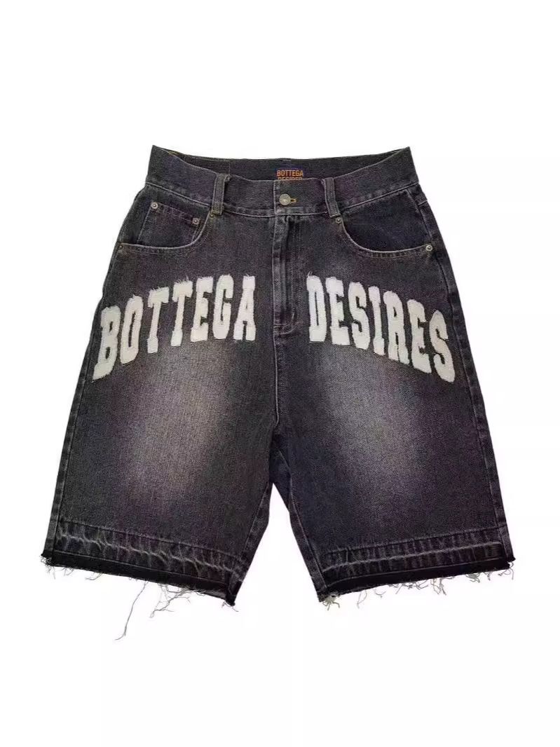 Big Boy Mens Shorts Designer Retro Style Hip Hop Cartoon Embroidery Graphic Streetwear Water Washed Denim Y2k Bigboy Baggy Jorts Haruku Gym Basketba