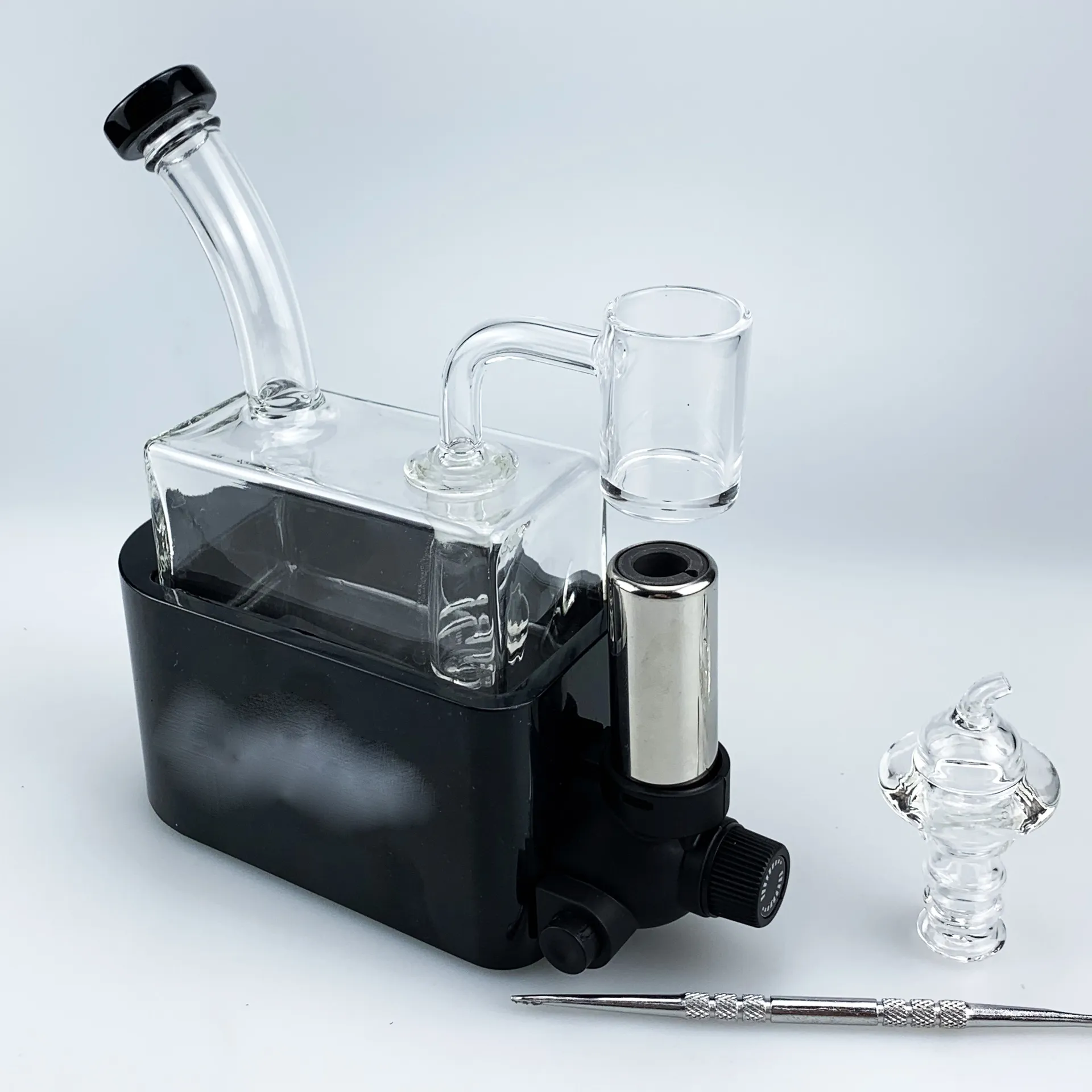 Smoking Kit Hookahs water pipe Dab Rig in one with Quartz Banger Carb Cap accessories set for Wax Concentrate Dabbing Designer 11 LL