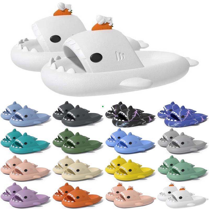Free Shipping Designer shark slides one sandal slipper for men women GAI sandals pantoufle mules men women slippers trainers flip flops sandles color46