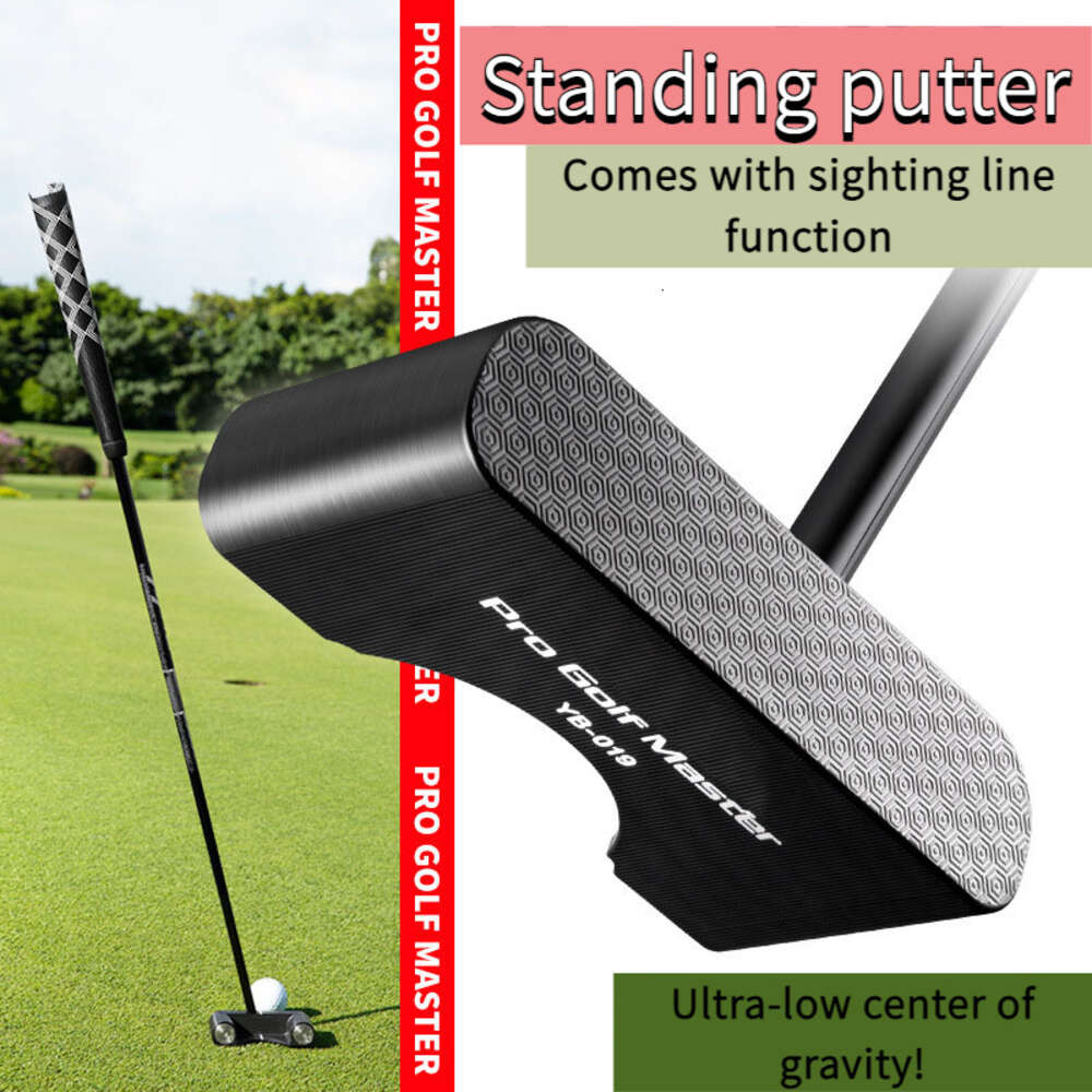 PM New Golf Club Stand Up Putter Low Center of Gravity Golf com linha de visão