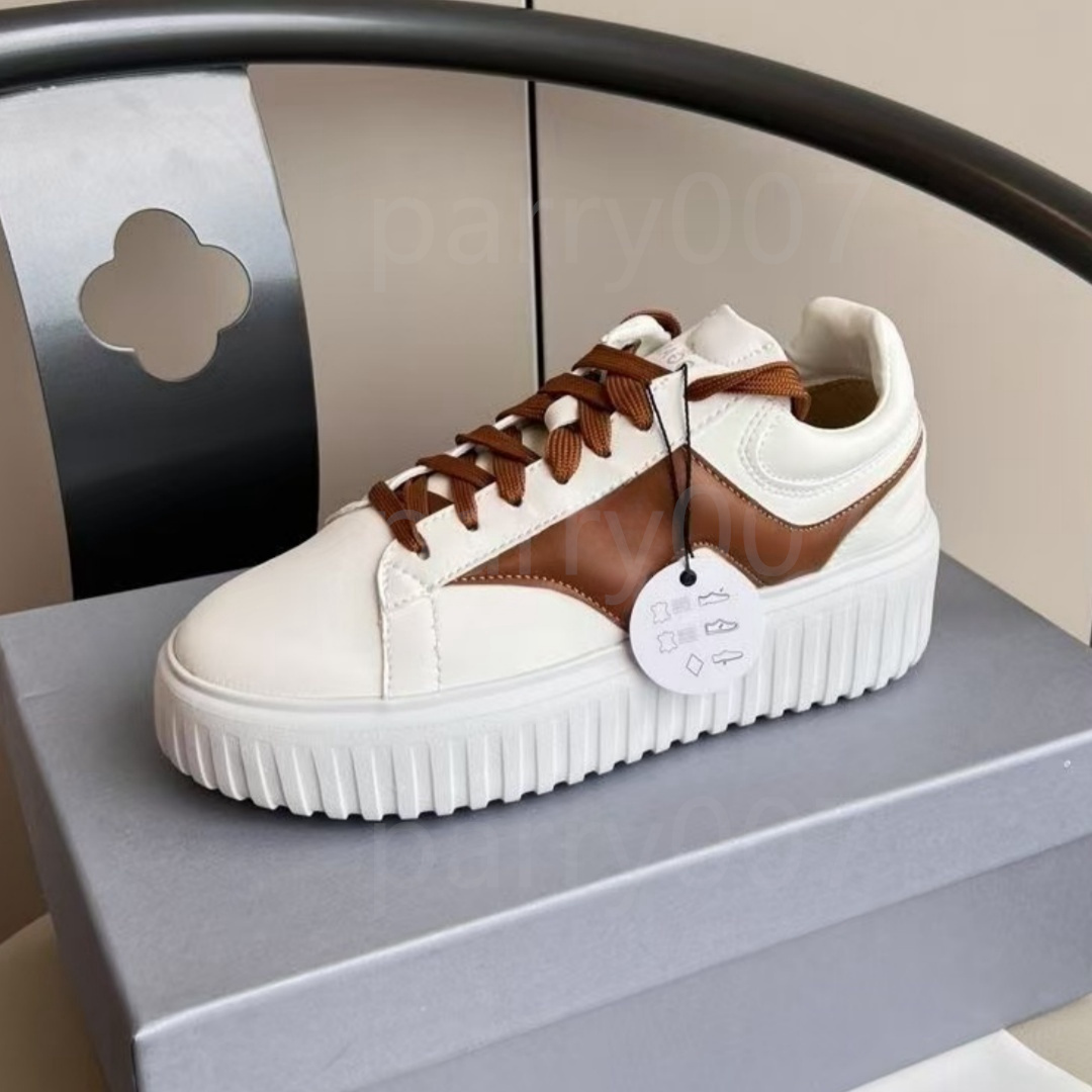 Genuine Leather shoe designer women hogon trainer sneaker white shoes run shoe Casual Shoes Lace-Up sneaker Hotal good and outdoor white run away