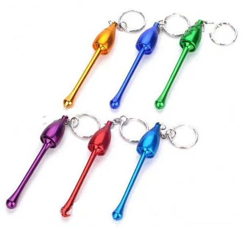 Super Metal Mushroom Pipe Cigarette Hookah Smoking Aluminium Pipes Holder with Keychain for Tobacco Herb Vaporizer ZZ