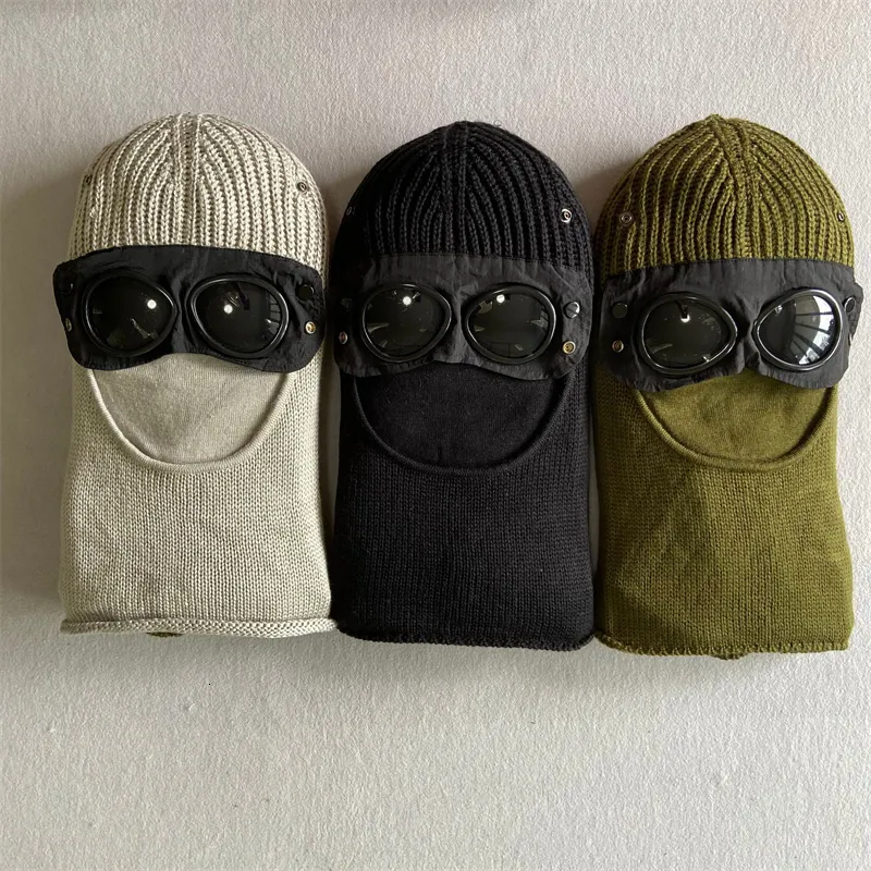 cp hat Beanie Cp Hat Cp Skull Caps Winter Glasses Cap CP Rib Knitting Lens Beanie Hat Skiing Windproof Warm for Me