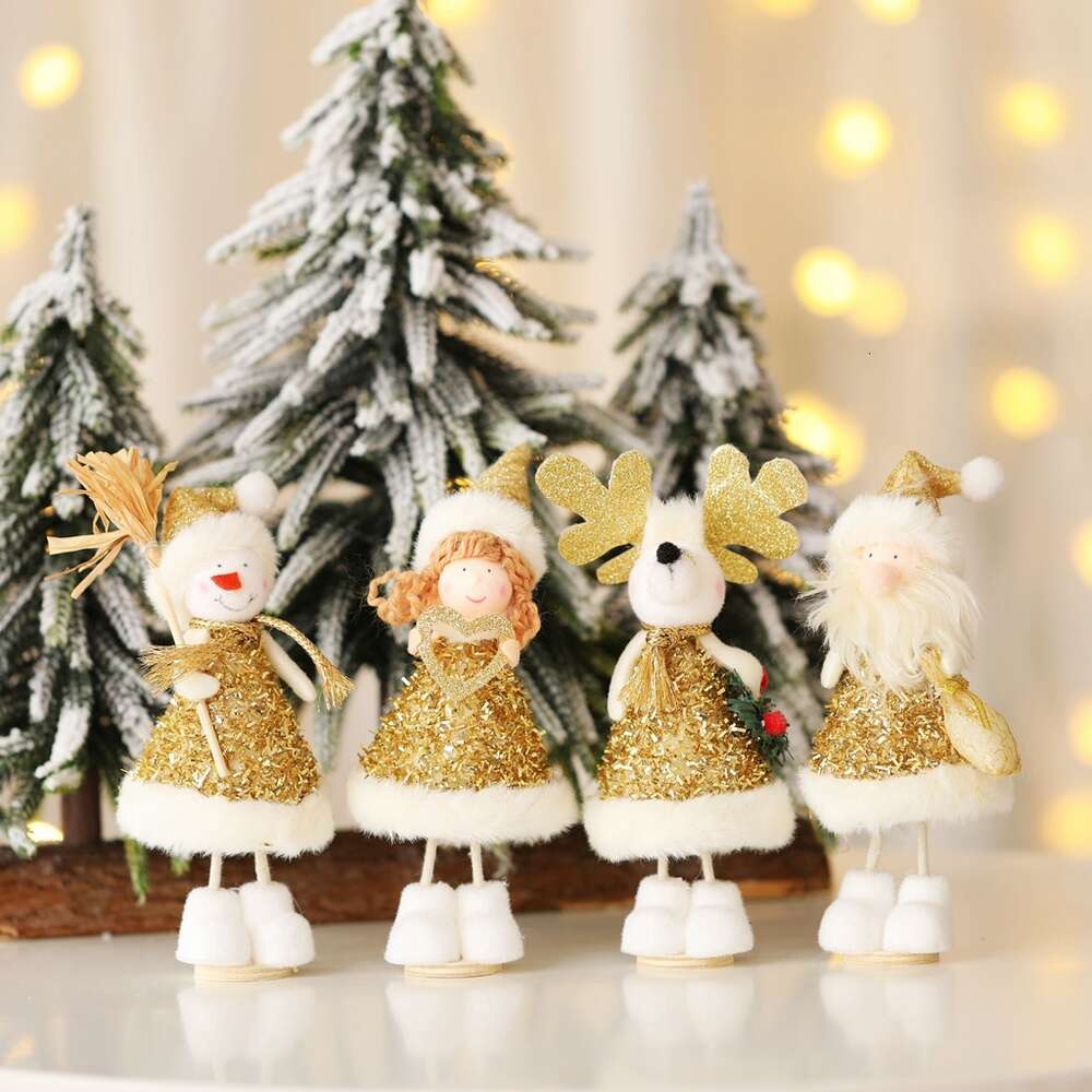 Decorative Products Doll Decorations Puppets Students Small Gifts Handicrafts Standing Elderly People Snowmen Angels