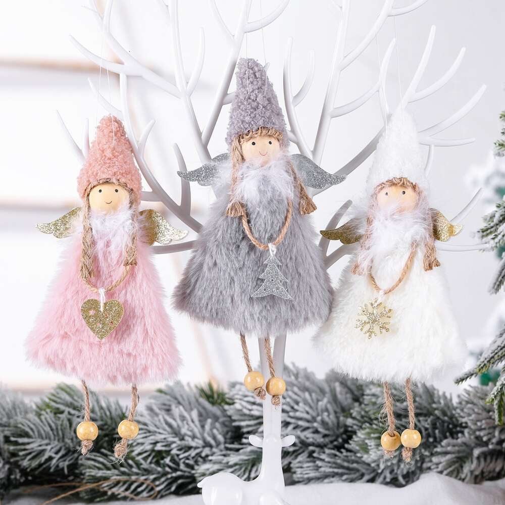 New Love Angel Plush Girl Decorative Products Creative Christmas Tree Pendant Children's Gift