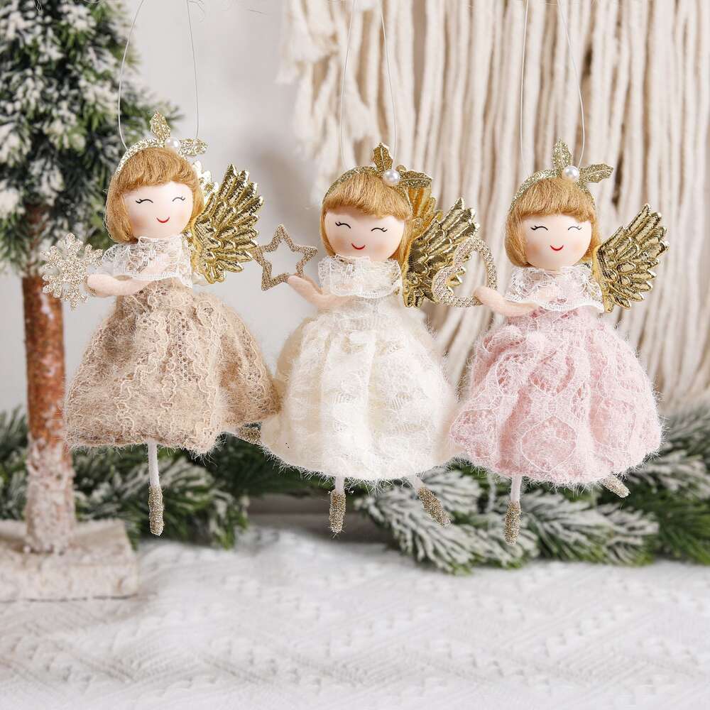 Hollow Out Skirt Headband Lace Girl Cute Fairy Tale Style Heart Angel Gift Decoration Doll