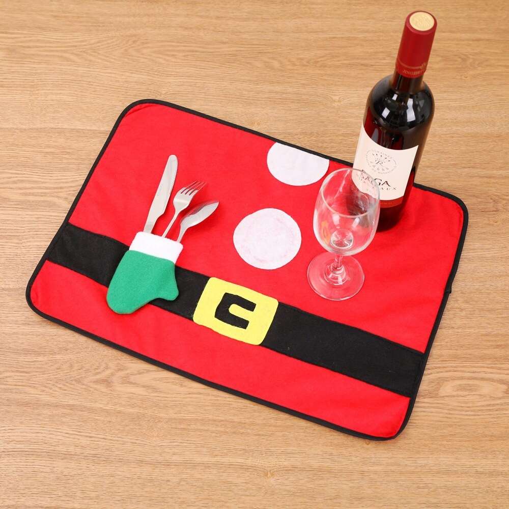 Christmas Table Mat Hot Selling New Belt Buckle Simple Home