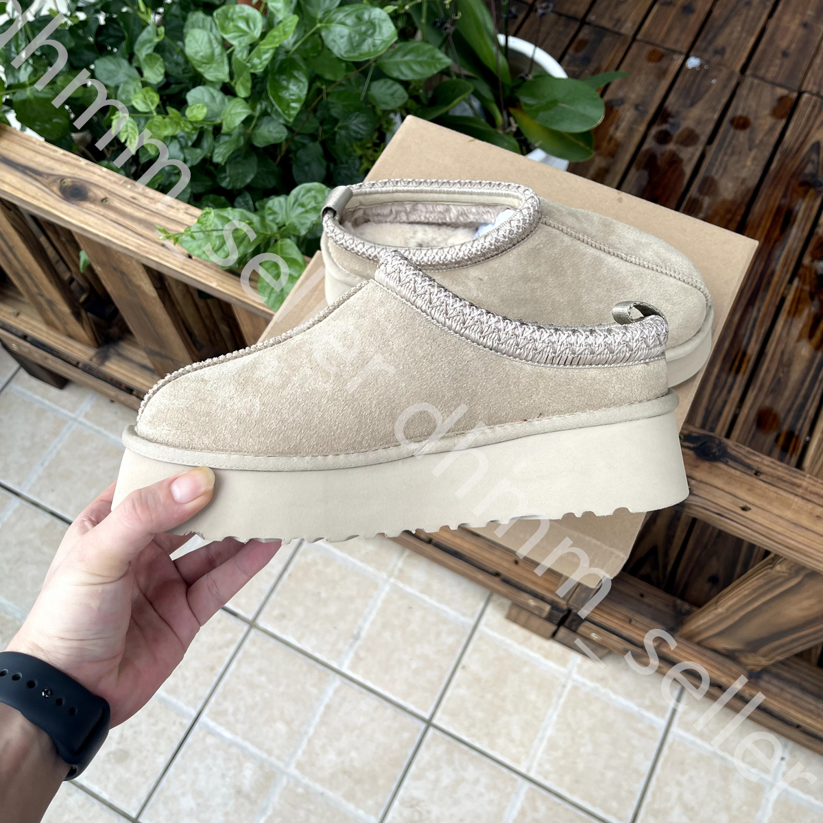 Tasman Slippers Uggz Tazz Chestnut Fur Slides Sheepskin Shearling Classic Ultra Mini Platform Boot Winter Mules Lemens Slip-On Shoes Sued