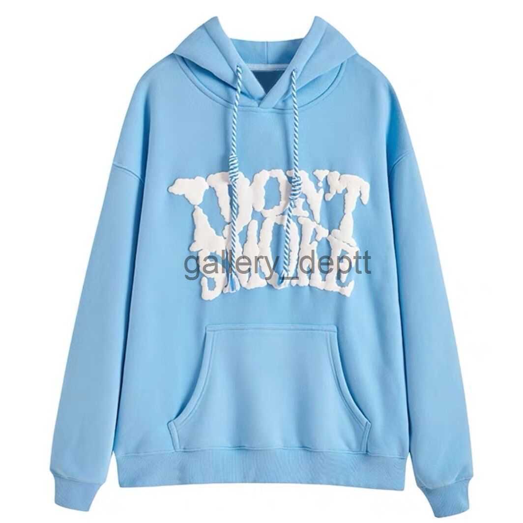 Mens Hoodies Moletons Moletons de Alta Qualidade Carta Espuma Impressão Novos Moletons e Moletons Tamanho Grande Moletons Juvenis Streetwear Y2K Kpop Wom J230914