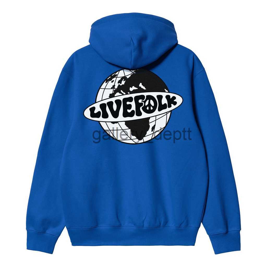 Men's Hoodies Sweatshirts Livefolk - Universe Blue Hoodie J230914