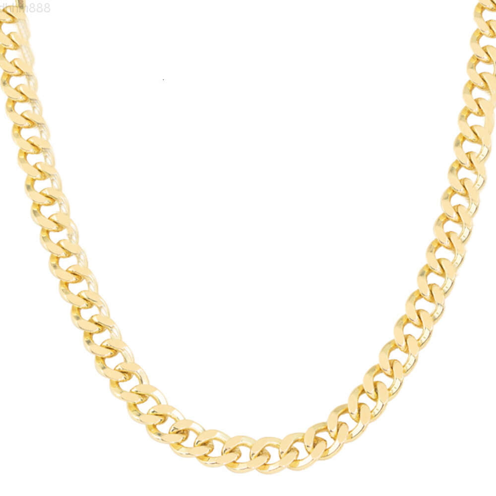 Factory Custom 14k Real Gold Miami Cuban Link Chain Necklace 3mm - 8.6mm Inches Real Gold Chain