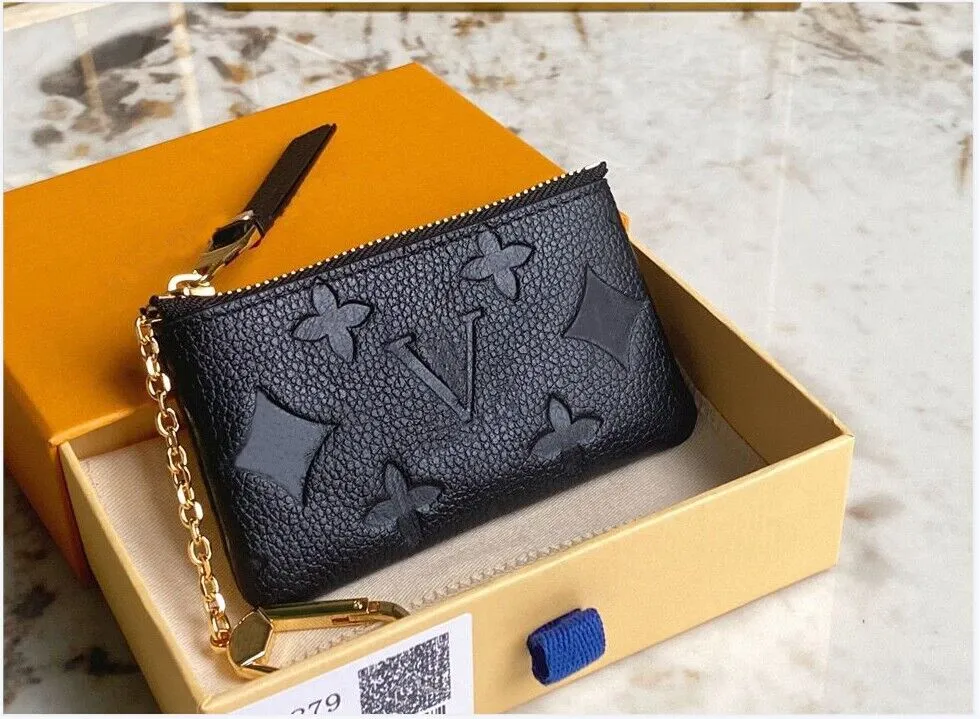 Designers S Purses Key Pouch Pochette Cles Women Mens Key Ring Credit Card Holder Coin Purses Mini Wallet Bag M62650 M80879