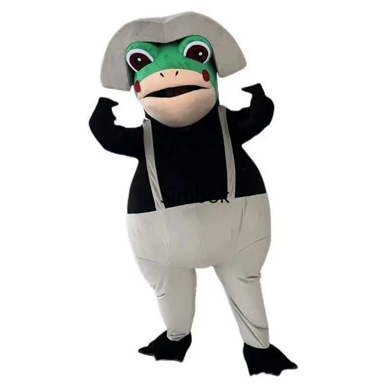 Mascot Mascot Frog Doll Costume Assume Mascot Cartoon Cartoon Cartoon Salting for Adult Halloween Easter Firms