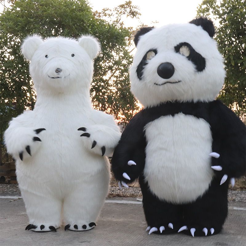 Mascot Mascot Wearable Inflatable Giant Panda Bear Polar Bear Cartoon Doll Clothing Inflatable Rabbit Doll Clothing Mascot Plush
