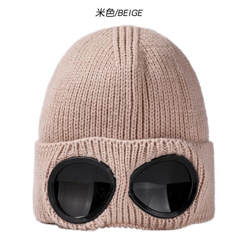 Scarf Cp Glasses CP Beanie Designer Glasses Knitted Skull Hat Outdoor Autumn and Winter