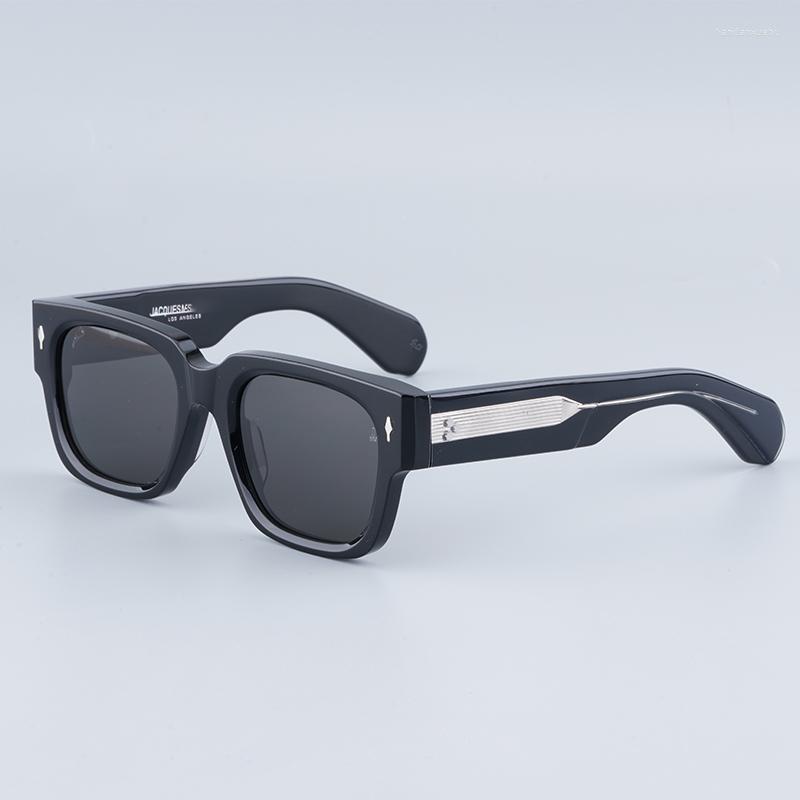 Солнцезащитные очки из ацетата Jacques JMM ENZO Heavy, оригинальные первоклассные классические дизайнерские брендовые очки для мужчин и женщин, стильные очки watch03c
